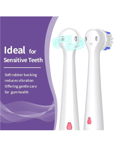 Cabezas de Cepillo de Dientes Eléctrico AodoT - 8 Repuestos Precision Clean para Oral-B