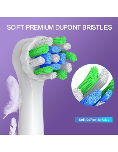 Cabezas de Cepillo de Dientes Eléctrico AodoT - 8 Repuestos Precision Clean para Oral-B