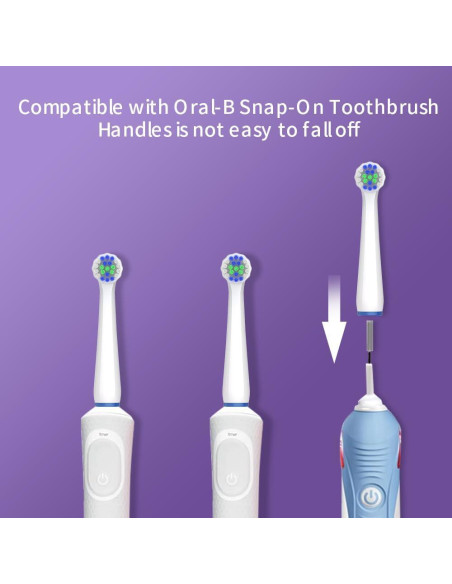 Cabezas de Cepillo de Dientes Eléctrico AodoT - 8 Repuestos Precision Clean para Oral-B