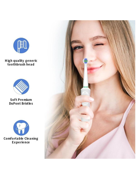 Cabezas de Cepillo de Dientes Eléctrico AodoT - 8 Repuestos Precision Clean para Oral-B