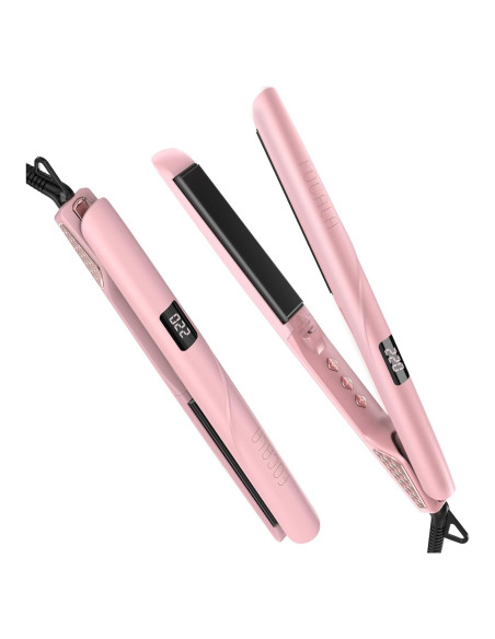 Plancha de Pelo FOCALA Cerámica 1 Pulgada Doble Voltaje Rosa Plancha de Pelo FOCALA Cerámica 1 Pulgada Doble Voltaje Rosa