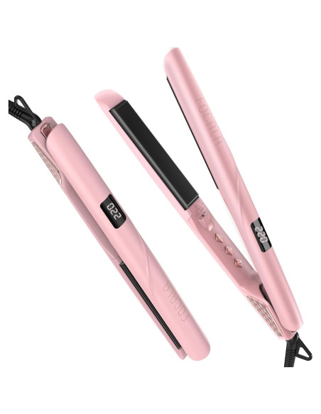 Plancha de Pelo FOCALA Cerámica 1 Pulgada Doble Voltaje Rosa Plancha de Pelo FOCALA Cerámica 1 Pulgada Doble Voltaje Rosa