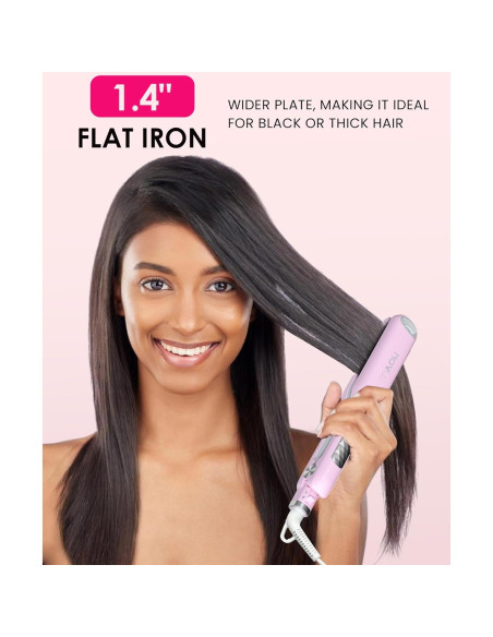 Plancha de Pelo NOVUS NV850 Cerámica 1.4" (3.56 cm) Ajustable