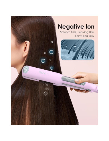 Plancha de Pelo NOVUS NV850 Cerámica 1.4" (3.56 cm) Ajustable