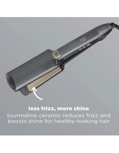 Plancha de Cabello Cerámica Tourmalina Conair 2" Gris Metálico 2