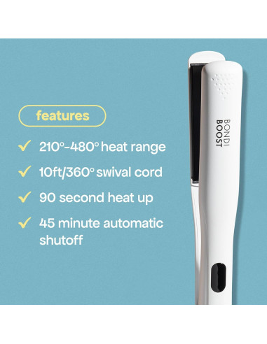 Plancha de Cabello BONDIBOOST 1" con Platos de Aloe