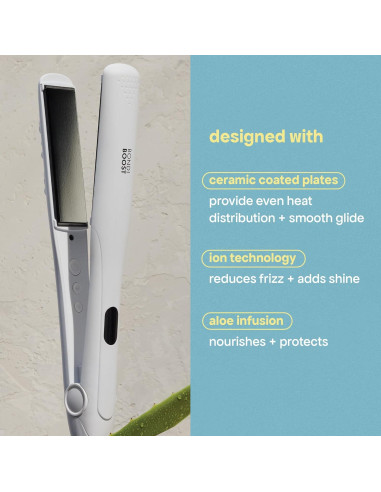 Plancha de Cabello BONDIBOOST 1" con Platos de Aloe