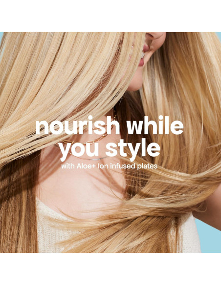 Plancha de Cabello BONDIBOOST 1" con Platos de Aloe