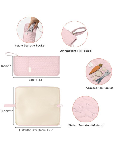 Organizador de Hot Tools Rosa para Herramientas de Cabello