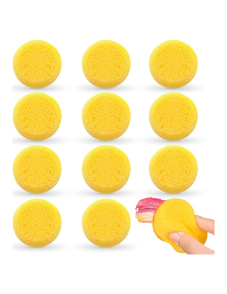 12 Esponjas de Cerámica LIBERHAUS 7.1 cm para Pintura y Limpieza