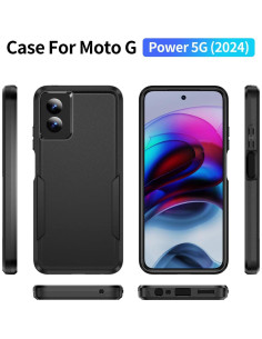 Funda delgada Motorola Moto G Power 5G 2024 + Protector 2