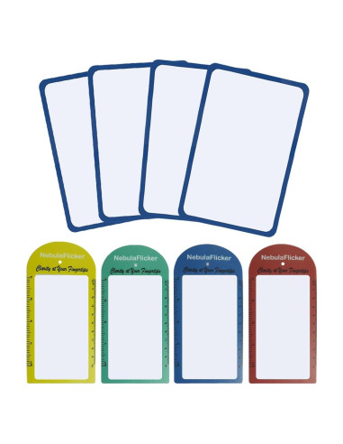 4 Piezas Lupa de Página 3X Fresnel PVC 11.43x17.78cm