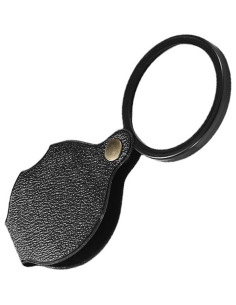 Lupa de bolsillo Tookie 20X HD Plegable Negra 6cm 2