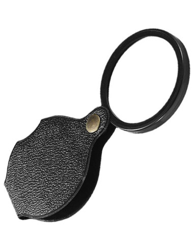 Lupa de bolsillo Tookie 20X HD Plegable Negra 6cm