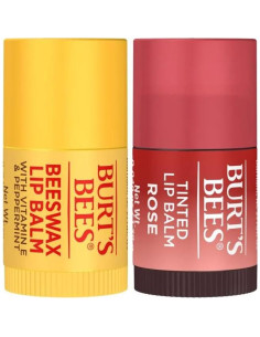 Conjunto de Bálsamos Labiales Burt's Bees 2 Piezas Rosa 2