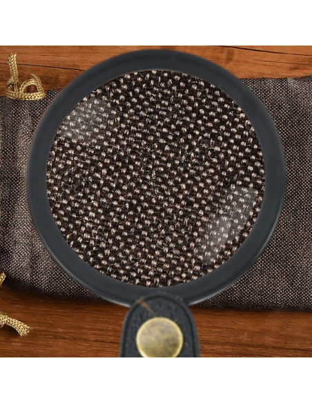 Lupa de bolsillo Tookie 20X HD Plegable Negra 6cm