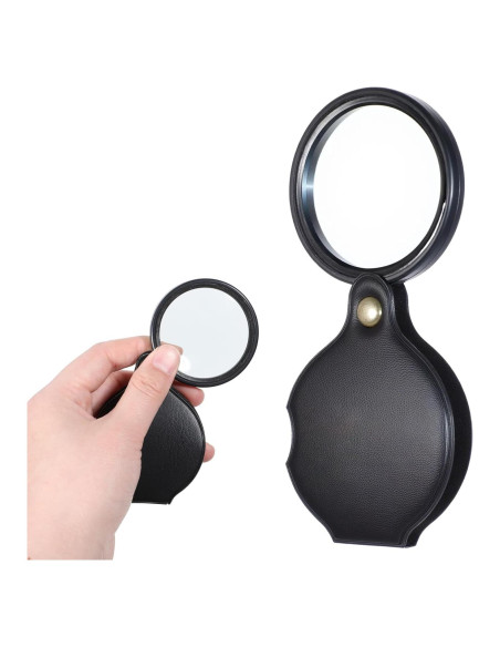 Lupa de Bolsillo 20X Psyqtsuary con Funda Protectora Negra