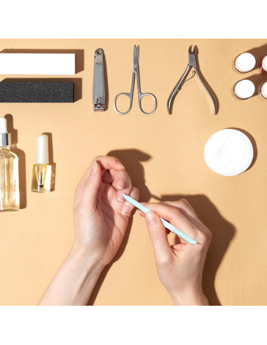 Juego de Empujadores de Cutículas de Vidrio Sliverdew 2 Piezas