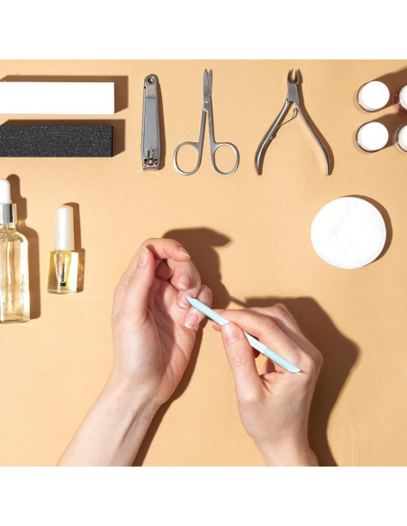 Juego de Empujadores de Cutículas de Vidrio Sliverdew 2 Piezas