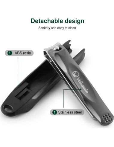 Juego de Cortauñas Velkomin 2 Piezas Acero Inoxidable