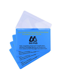 Lupa de Cartera Outus 4 Pack PVC 300% Aumento 5.5x8.2cm