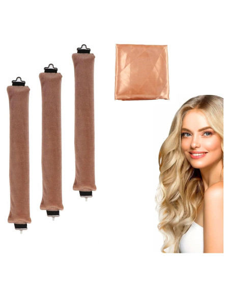 Rizador de Cabello Sin Calor Grasling Jumbo Mediano Caqui