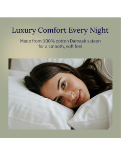 Fundas de Almohada 100% Algodón California Design Den 500 Hilos 2