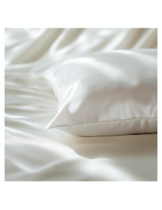 FAUNNA Funda de Almohada 100% Seda y Tencel Estándar 66x51cm