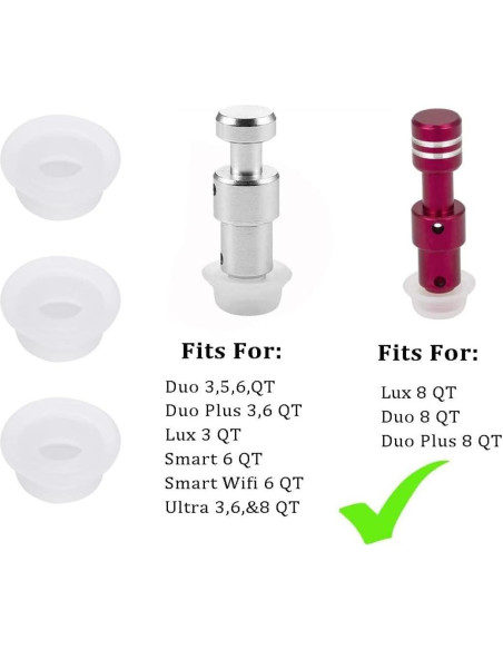 12 Juntas de Válvula de Flotación Silicona para Instant Pot