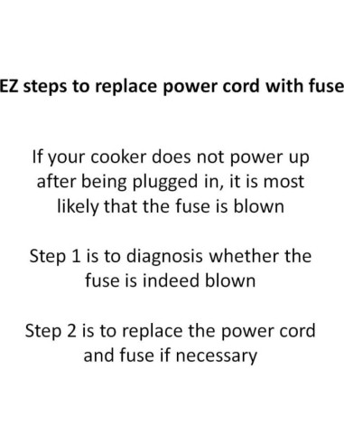 Cable de Alimentación GJS Gourmet 2 Clavijas para Instant Pot LUX50