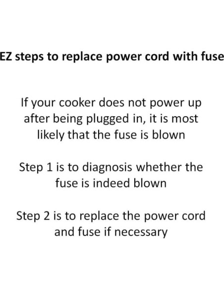 Cable de Alimentación GJS Gourmet 2 Clavijas para Instant Pot LUX50
