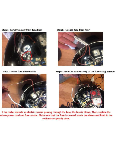 Cable de Alimentación GJS Gourmet 2 Clavijas para Instant Pot LUX50