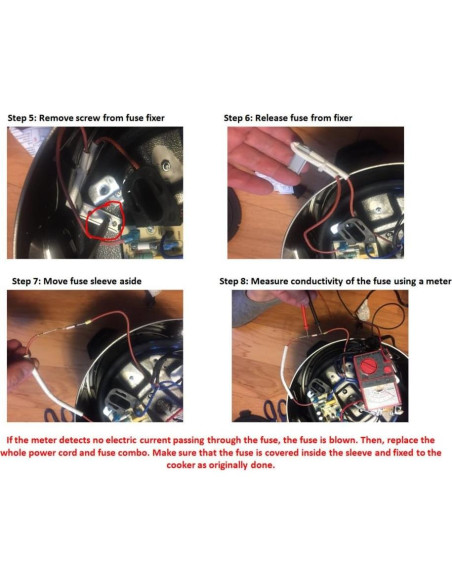 Cable de Alimentación GJS Gourmet 2 Clavijas para Instant Pot LUX50