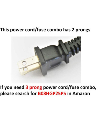 Cable de Alimentación GJS Gourmet 2 Clavijas para Instant Pot LUX50