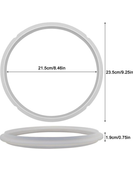 Anillo de Sellado de Silicona CKANDAY para Ollas Instant Pot 6 Qt