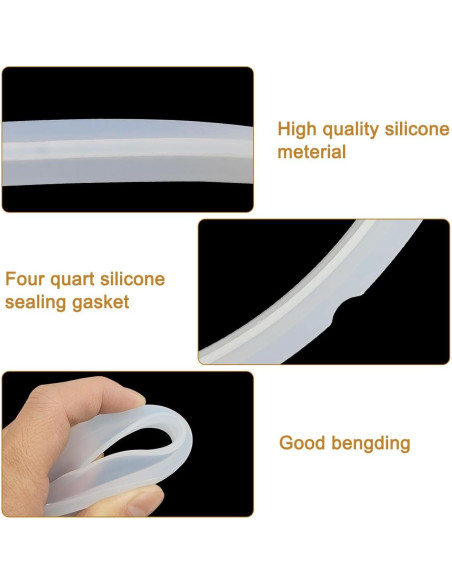 Anillo de Sellado de Silicona CKANDAY para Ollas Instant Pot 6 Qt