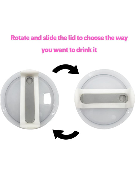 Tapa de Reemplazo para Taza Stanley 40 Oz - 2 Piezas Rosa