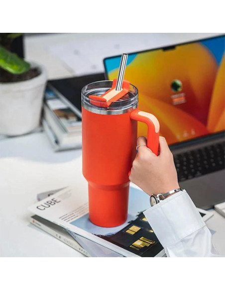 Pajitas de Acero Inoxidable Esayendder para Taza Stanley 40oz