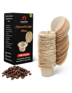 Filtros Desechables K Cup Fanativita 100 Unidades Sin Blanquear