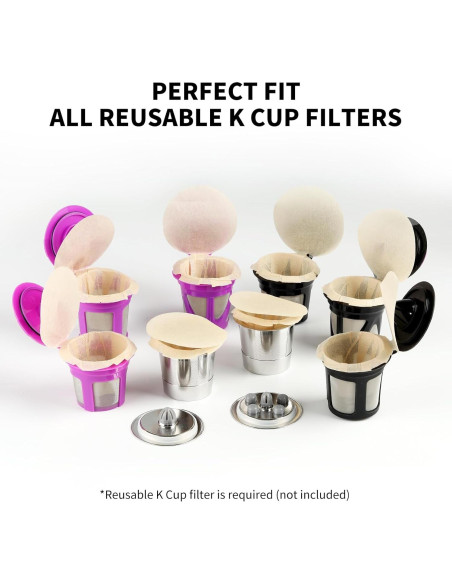 Filtros Desechables K Cup Fanativita 100 Unidades Sin Blanquear