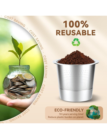 Cápsulas de Café Reutilizables CAPMESSO para Keurig 1.0 - Acero Inoxidable (4 Unidades) Cápsulas de Café Reutilizables CAPMESSO para Keurig 1.0 - Acero Inoxidable (4 Unidades)