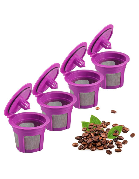 Paquete de 4 Filtros de Café Reutilizables Irmidi para Keurig