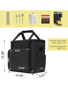 Bolsa de Viaje para Cafetera XIDIHF K-Mini y K-Mini Plus 32x14x34cm 2