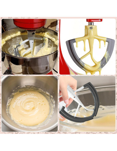 Batidor de borde flexible KitchenAid 6qt - Silicona antiadherente