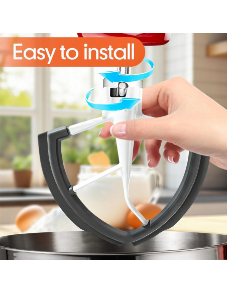 Batidor de borde flexible KitchenAid 6qt - Silicona antiadherente