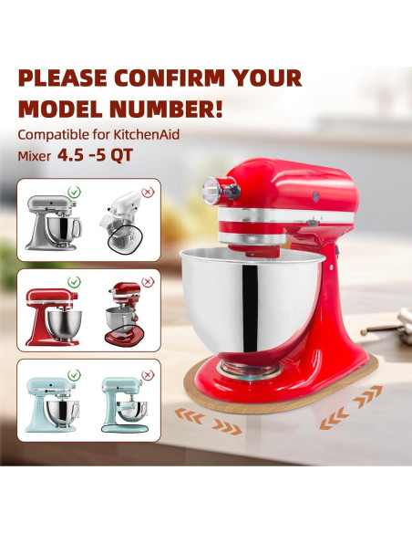 Deslizador para Mezclador KitchenAid 4.5-5 Qt - Bambú