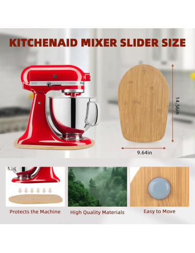 Deslizador para Mezclador KitchenAid 4.5-5 Qt - Bambú