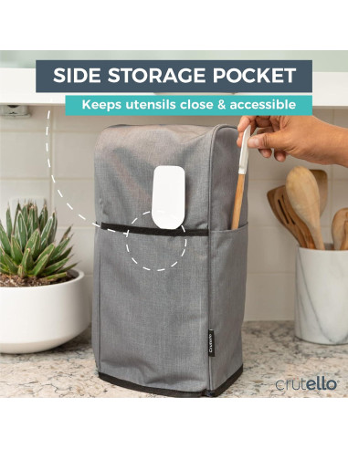 Cubierta para Procesador de Alimentos Crutello Gris 11-14 Tazas