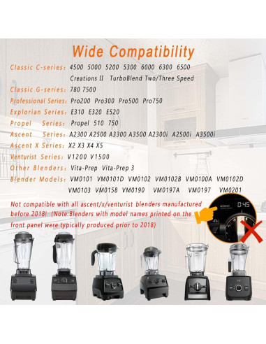 Contenedor de Acero Inoxidable 64oz EastFune para Licuadoras