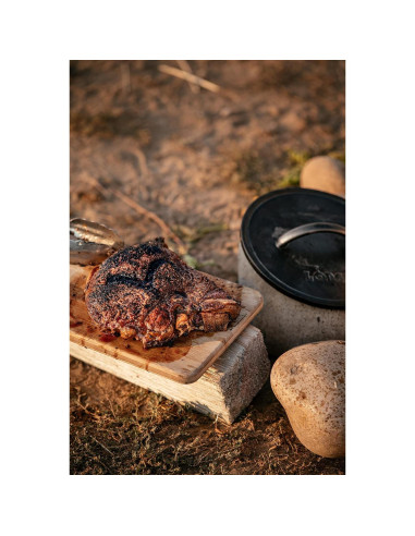 Prensa de Parrilla Redonda Lodge Yellowstone 20.32 cm Hierro Fundido